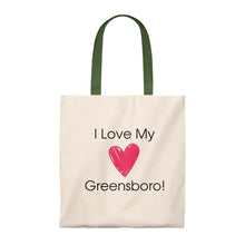 Load image into Gallery viewer, "I Love My Greensboro" Tote Bag - Vintage